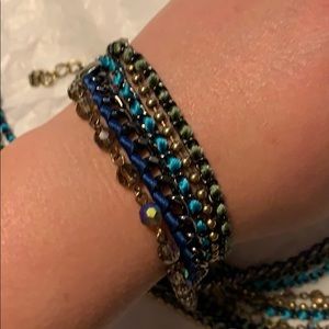 Long Premiere necklace. Mermaid colors